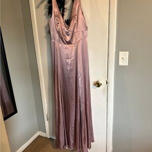 Blush bridesmaid dress